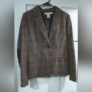 Tweed Jacket with Elbow Patches